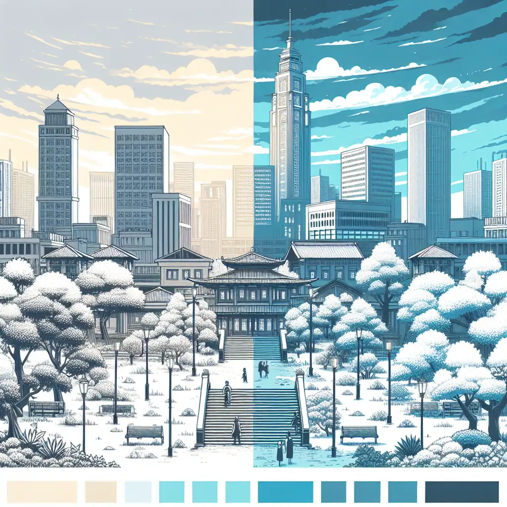 Kota yang Berubah Warna Sesuai dengan Cuaca