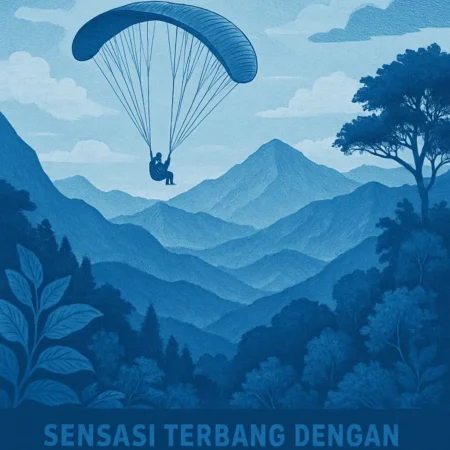 Sensasi Terbang dengan Paralayang di Pegunungan Indah